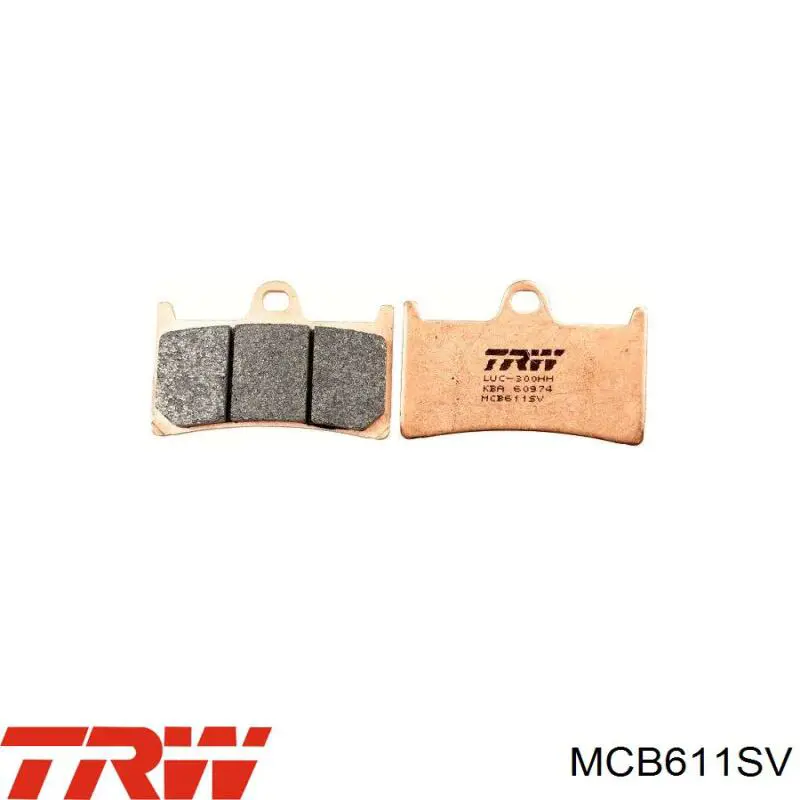 Гальмівні колодки TRW MCB611 ціна, від 28.54 USD