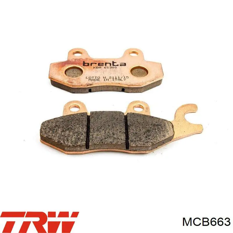 Гальмівні колодки TRW MCB663 ціна, від 20.66 USD