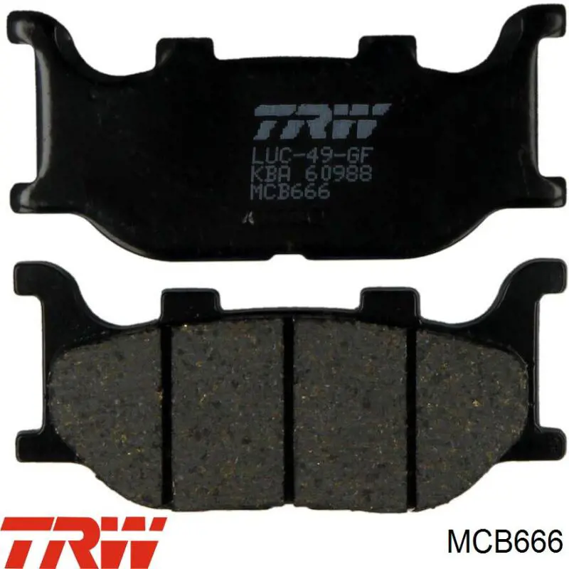 Гальмівні колодки TRW MCB666 ціна, від 26.08 USD