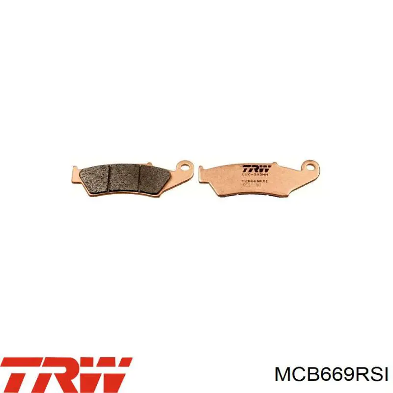 Гальмівні колодки TRW MCB669RSI ціна, від 29.66 USD