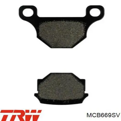 Передні тормозні колодки MCB669SV TRW