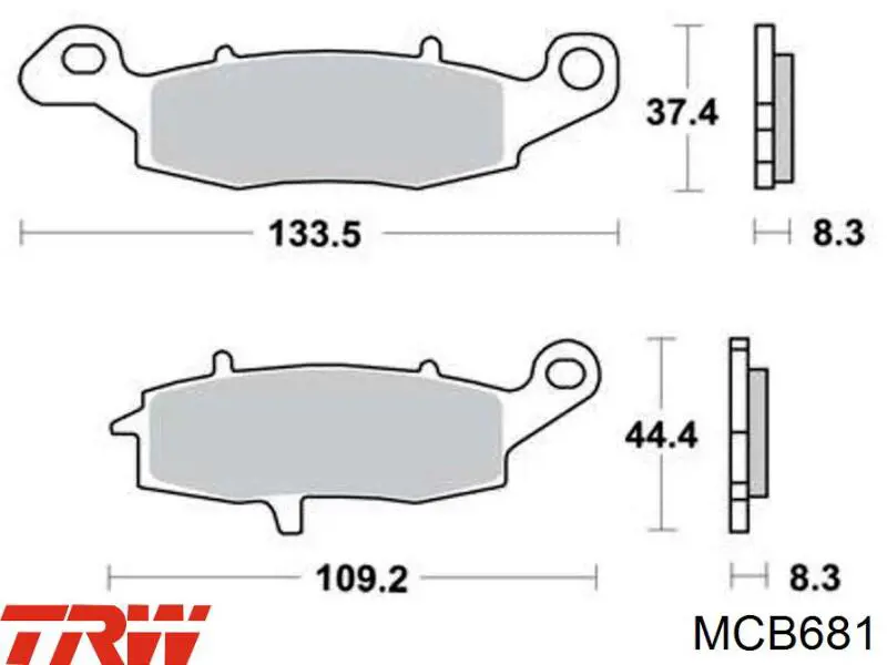 Колодки гальмівні передні, дискові 5910133880 Suzuki