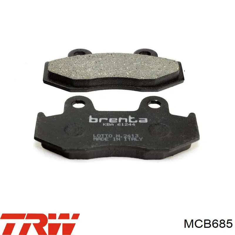 Передні тормозні колодки MCB685 TRW