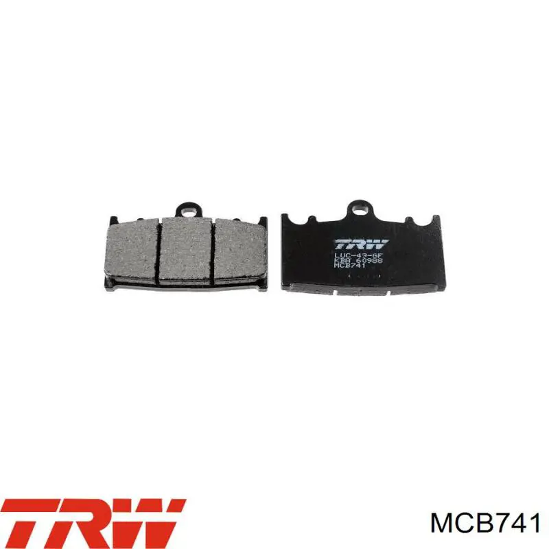 Гальмівні колодки TRW MCB741 ціна, від 34.62 USD