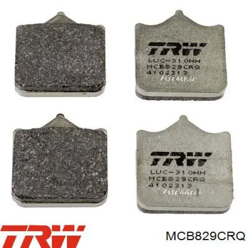 MCB829CRQ TRW Передні гальмівні колодки