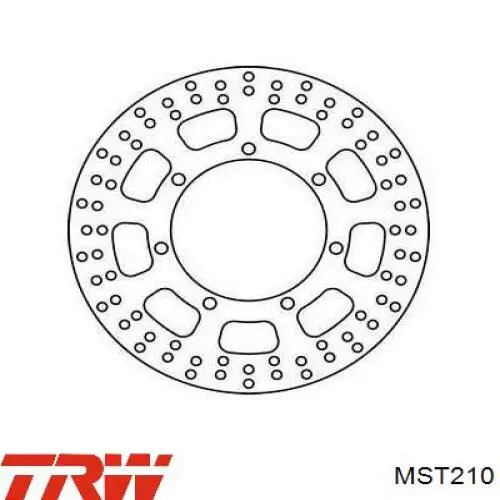 MST210 TRW Гальмо дискове переднє