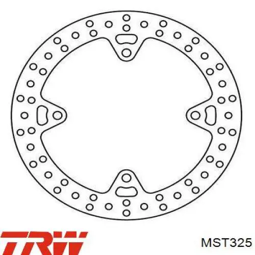 Задні дискові гальма TRW MST325 ціна, від 133.25 USD