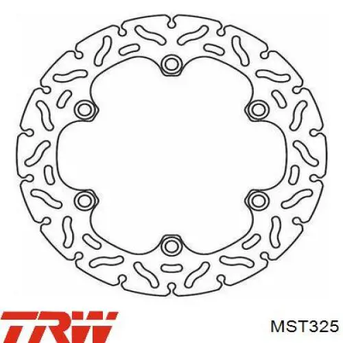 Купити MST325 TRW Диск заднього гальма