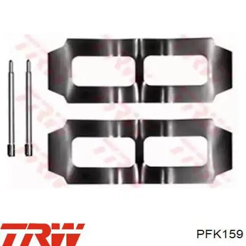 Купити PFK159 TRW Комплект пружинок кріплення дискових колодок, передніх