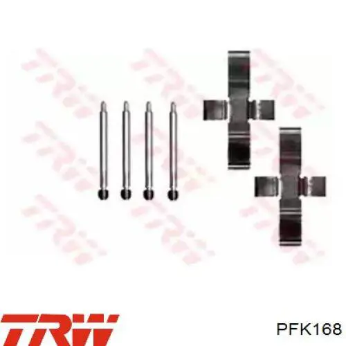 Купити PFK168 TRW Комплект пружинок кріплення дискових колодок, передніх