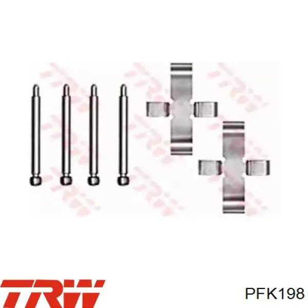 Купити PFK198 TRW Ремкомплект гальмівних колодок
