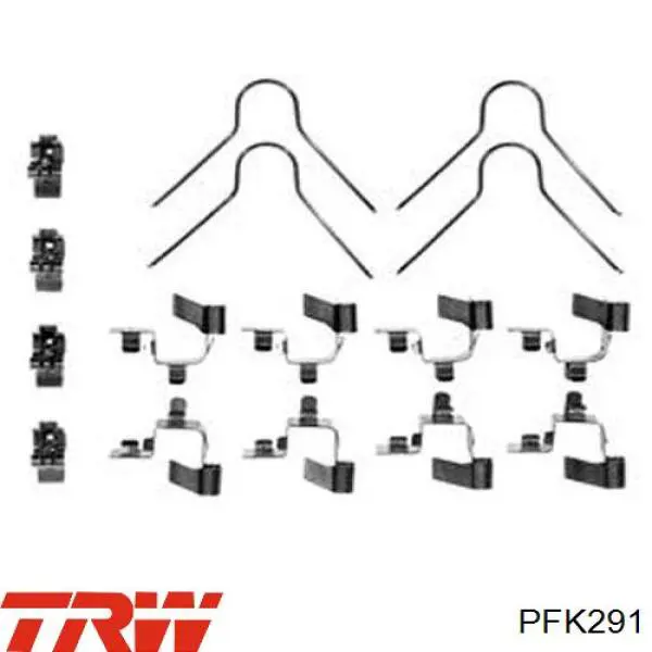 Купити PFK291 TRW Ремкомплект гальмівних колодок