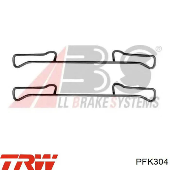 Ремкомплект гальмівних колодок TRW PFK304 ціна, від 3.05 USD