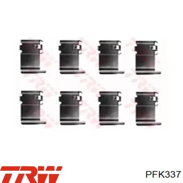 Комплект пружинок кріплення дискових колодок, передніх TRW PFK337 ціна, від 6.40 USD
