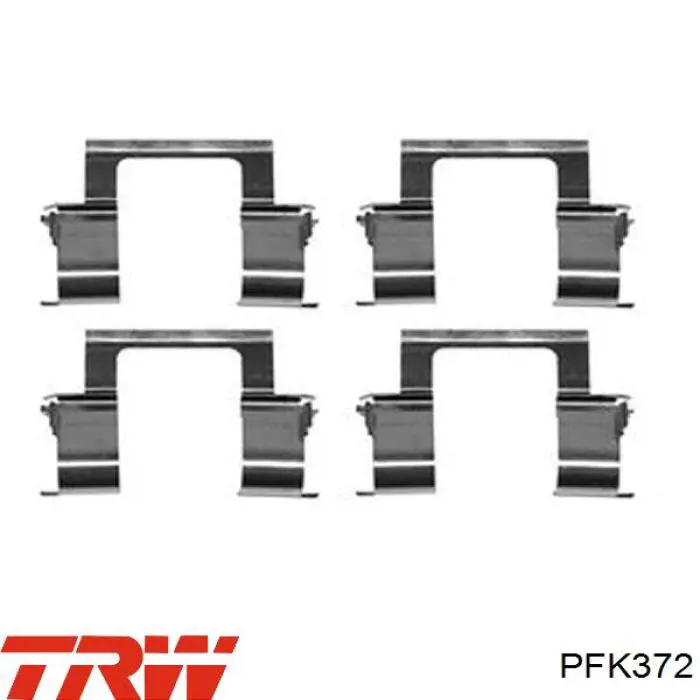 LX0283 Polcar комплект пружинок кріплення дискових колодок, передніх