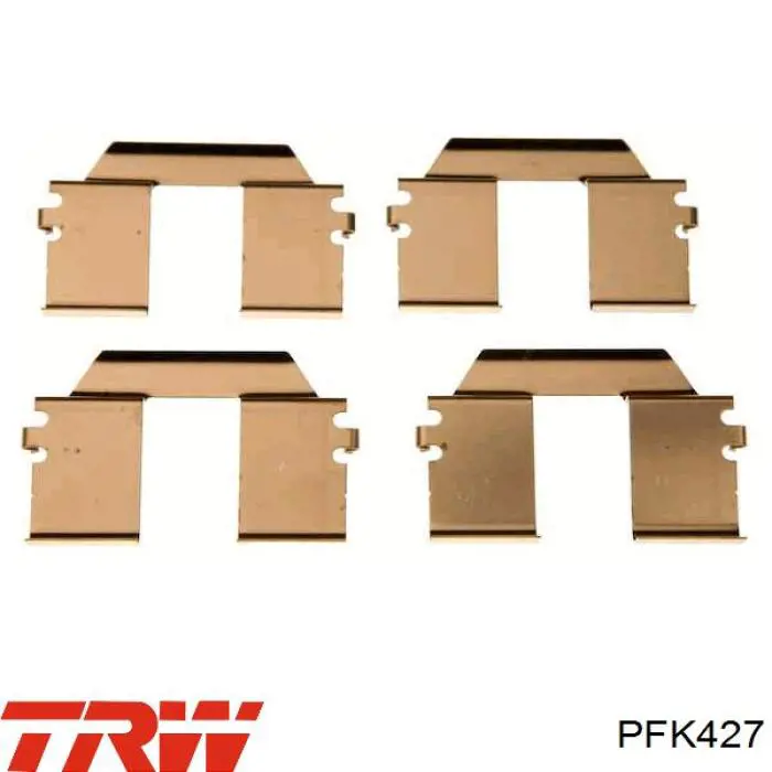 Купити PFK427 TRW Комплект пружинок кріплення дискових колодок, задніх