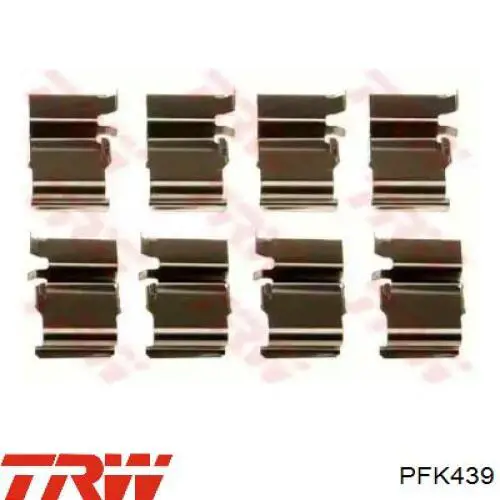 Купити PFK439 TRW Комплект пружинок кріплення дискових колодок, задніх