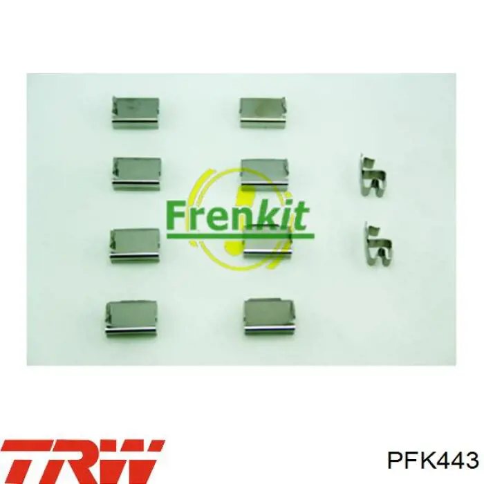Комплект пружинок кріплення дискових колодок, передніх TRW PFK443 ціна, від 6.17 USD