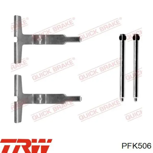 Ремкомплект гальмівних колодок TRW PFK506 ціна, від 4.12 USD
