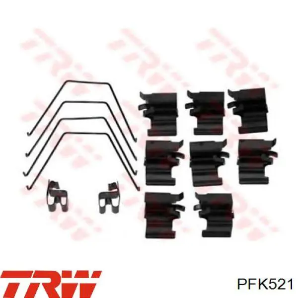 Купити 5523450J00000 Suzuki Комплект пружинок кріплення дискових колодок, передніх