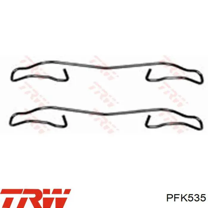 Ремкомплект гальмівних колодок TRW PFK535