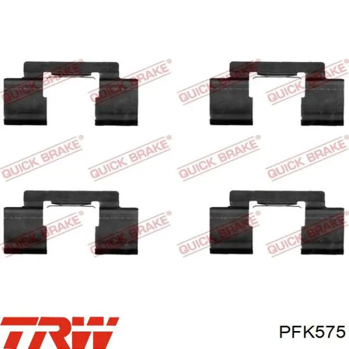 Ремкомплект гальмівних колодок TRW PFK575 ціна, від 3.38 USD