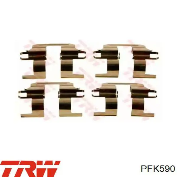 Купити PFK590 TRW Комплект пружинок кріплення дискових колодок, задніх