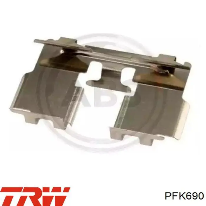 Ремкомплект гальмівних колодок TRW PFK690 ціна, від 14.76 USD