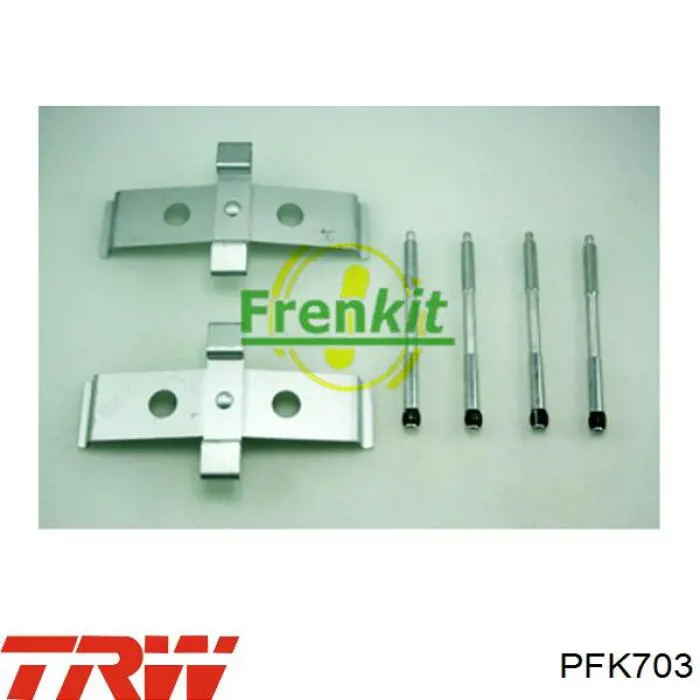 Ремкомплект гальмівних колодок TRW PFK703 ціна, від 17.88 USD