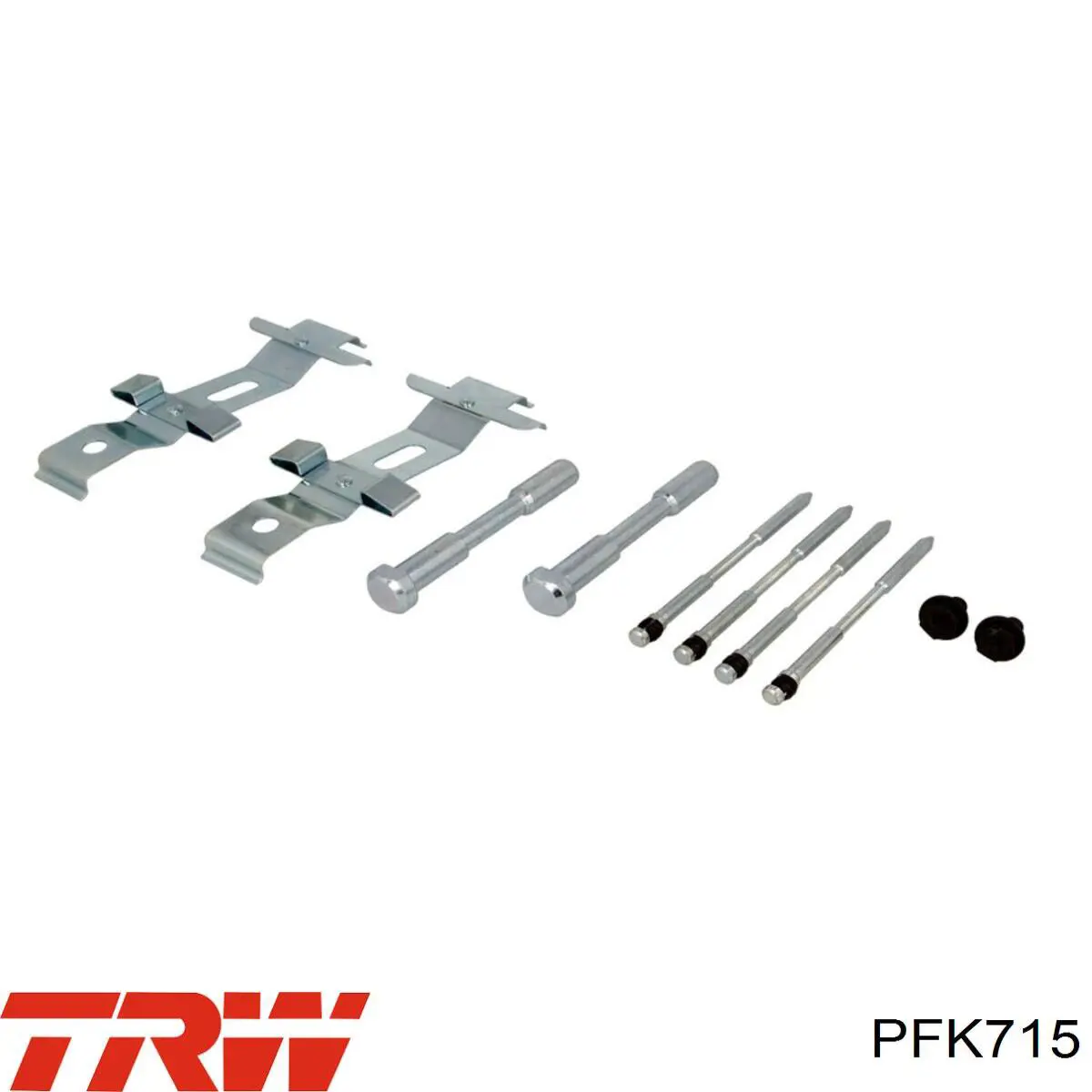 PFK715 TRW Комплект пружинок кріплення дискових колодок, передніх