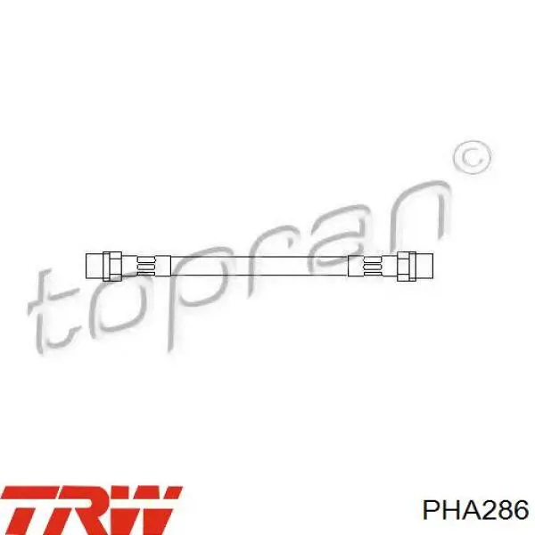Шланг гальмівний задній, правий PHA286 TRW