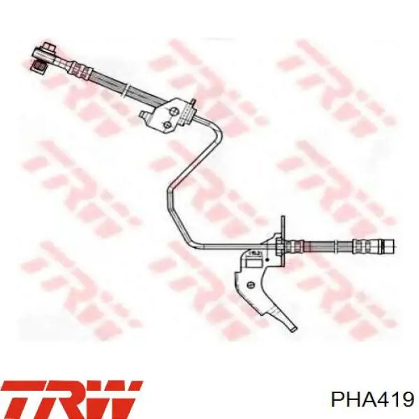 Шланг гальмівний задній PHA419 TRW