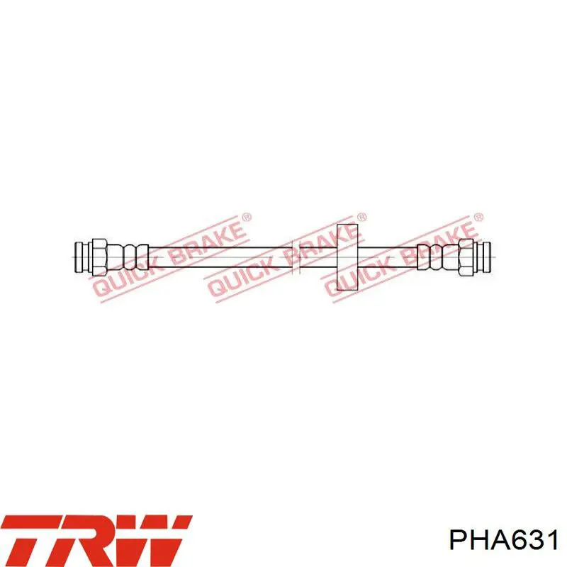 Купити PHA631 TRW Шланг гальмівний задній
