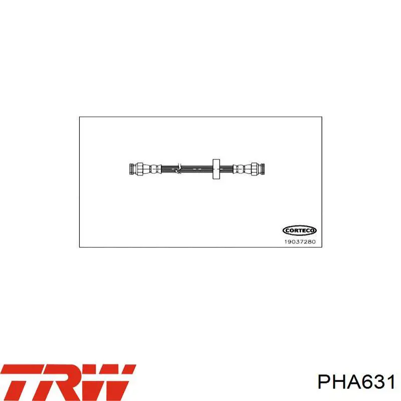 Шланг гальмівний задній TRW PHA631 ціна, від 5.71 USD