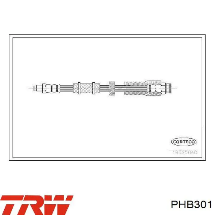 Шланг гальмівний передній K&K FT1149