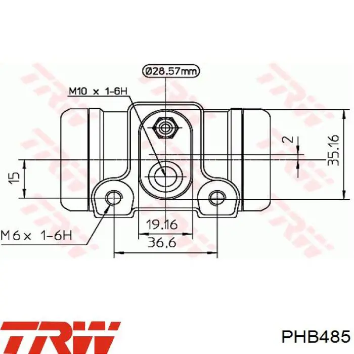 Шланг гальмівний задній Fiat/Alfa/Lancia 51800680 ціна, від 6.54 USD