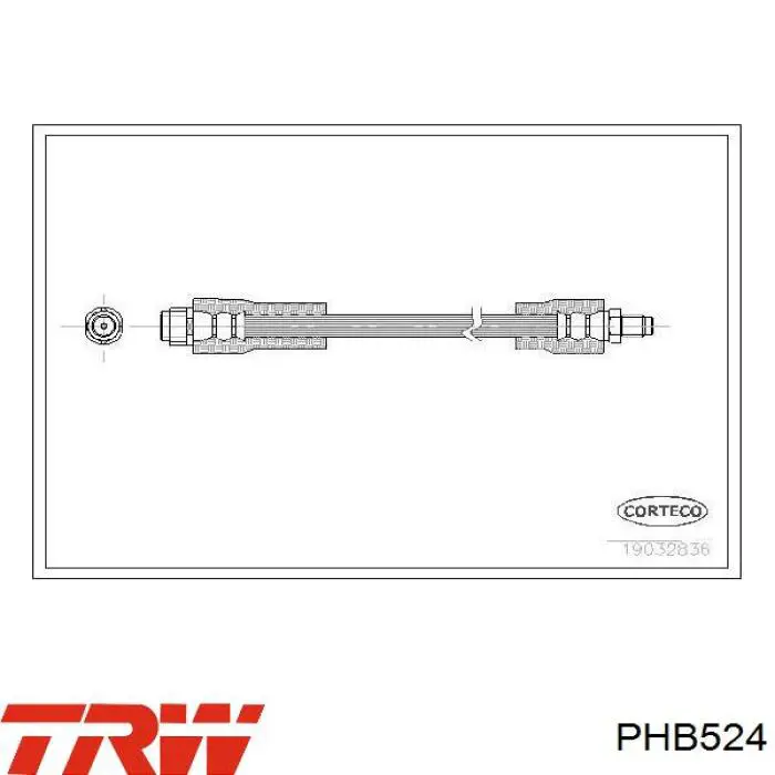 Шланг гальмівний передній Mercedes A4144280035 ціна, від 5.67 USD