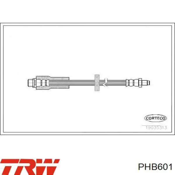Купити PHB601 TRW Шланг гальмівний задній