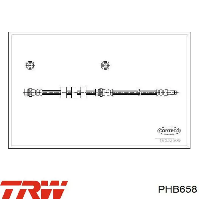 Гальмівні шланги передні PHB658 TRW