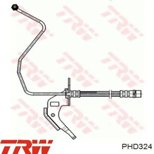 Шланг гальмівний передній, правий JP Group 4061600380 ціна, від 8.46 USD