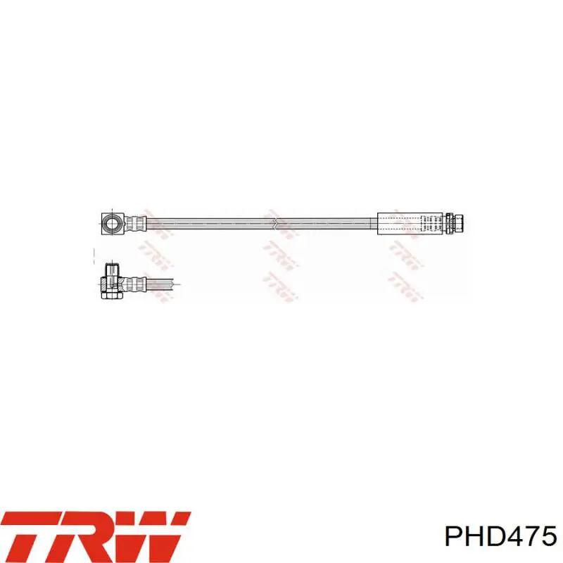 PHD475 TRW шланг гальмівний задній