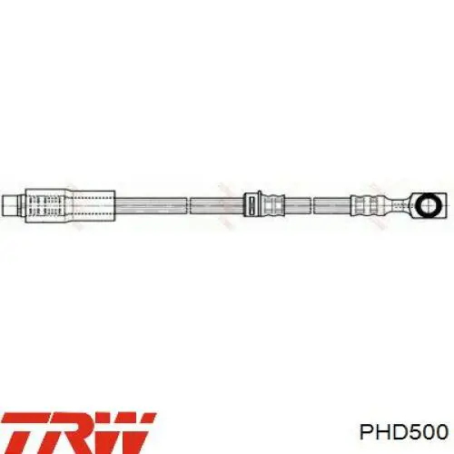 PHD500 TRW шланг гальмівний передній