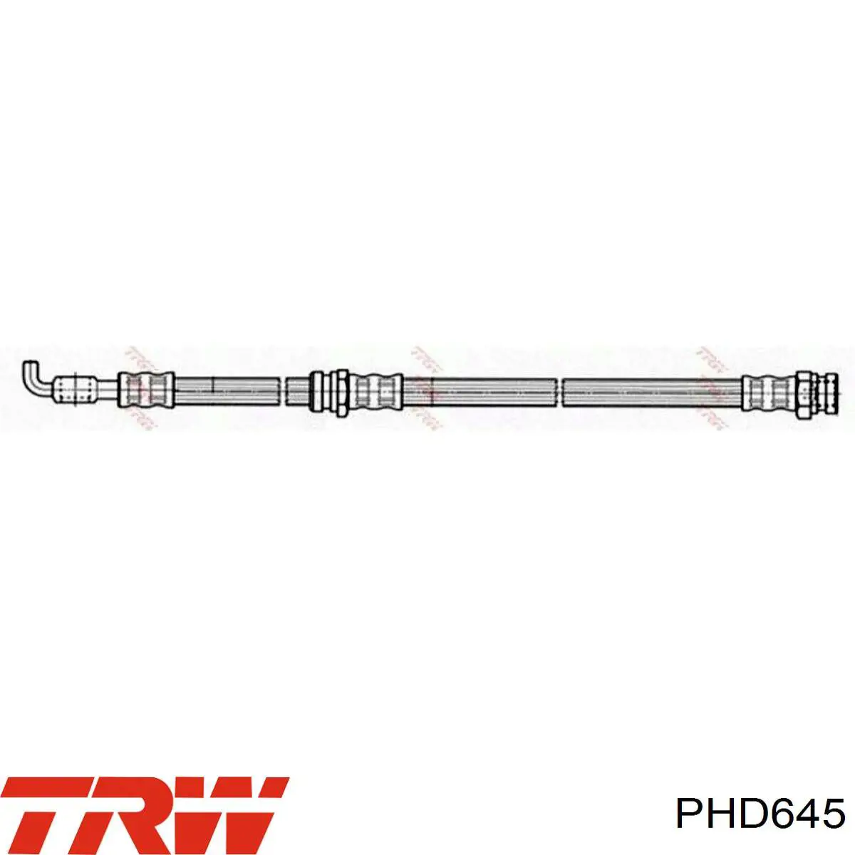 Шланг гальмівний передній PHD645 TRW