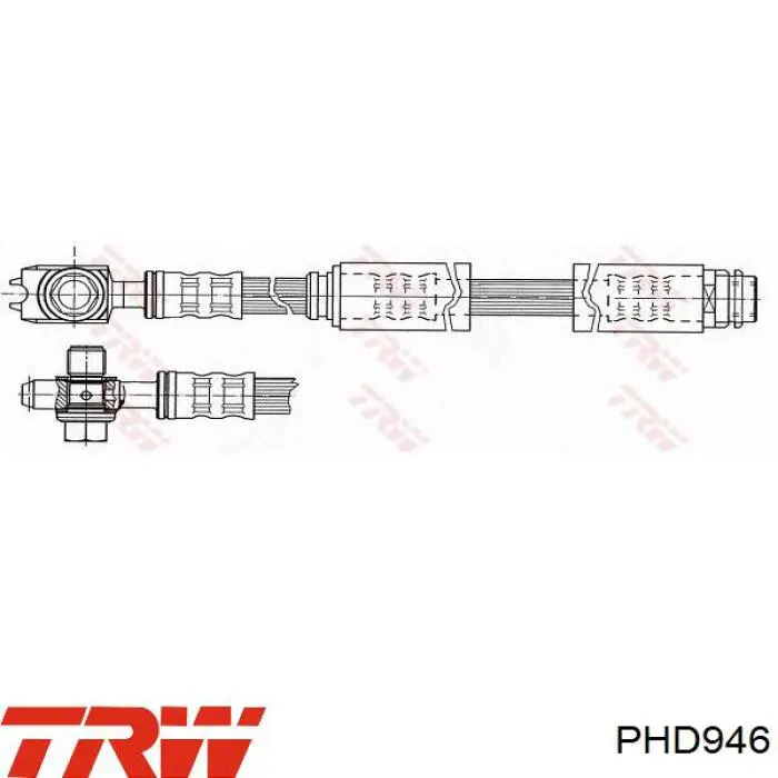 Купити PHD946 TRW Гальмівні шланги передні