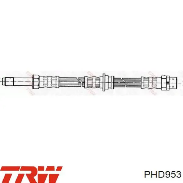 Шланг гальмівний передній, лівий TRW PHD953