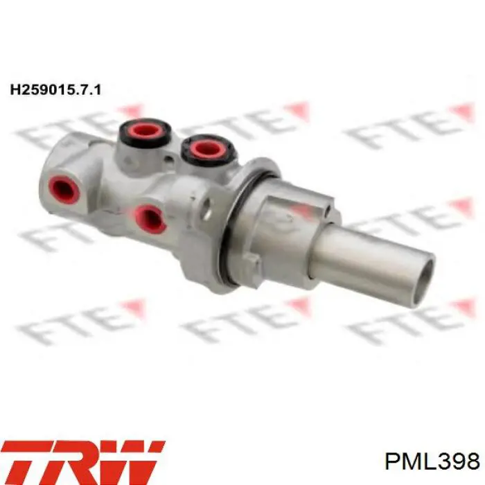 Циліндр головний гальма (Гідротормоз) TRW PML398 ціна, від 40.95 USD