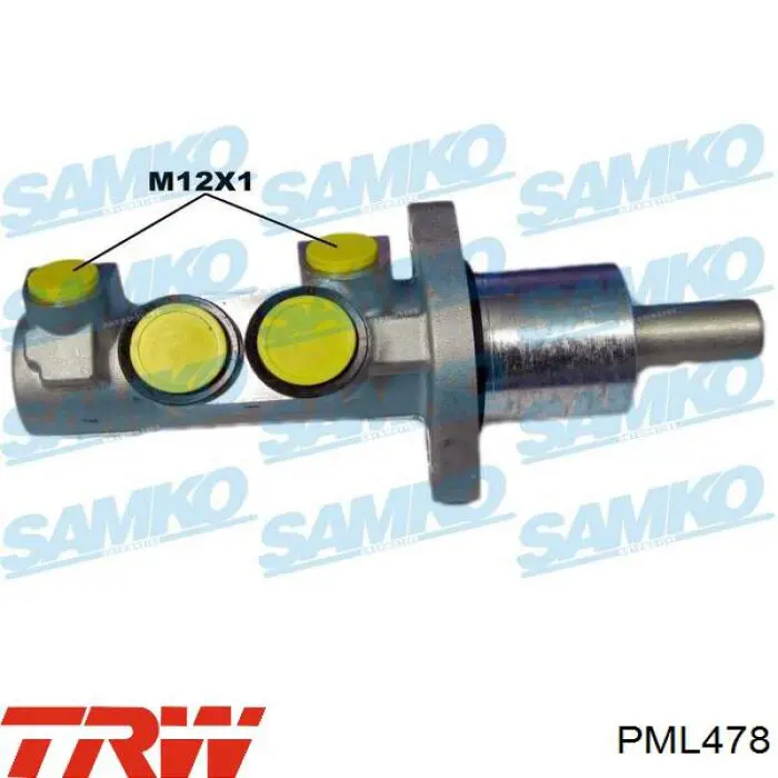 Циліндр головний гальма (Гідротормоз) VAG 7M4611019A ціна, від 66.25 USD