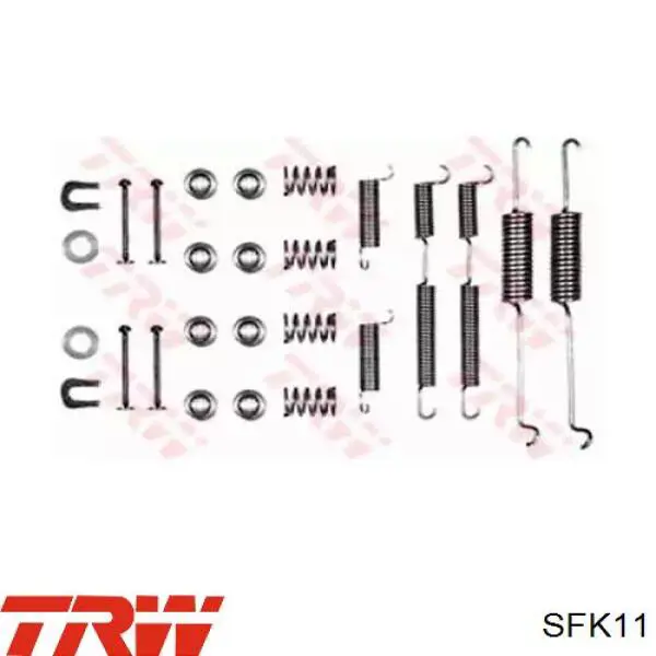 Ремкомплект гальмівних колодок TRW SFK11 ціна, від 9.05 USD