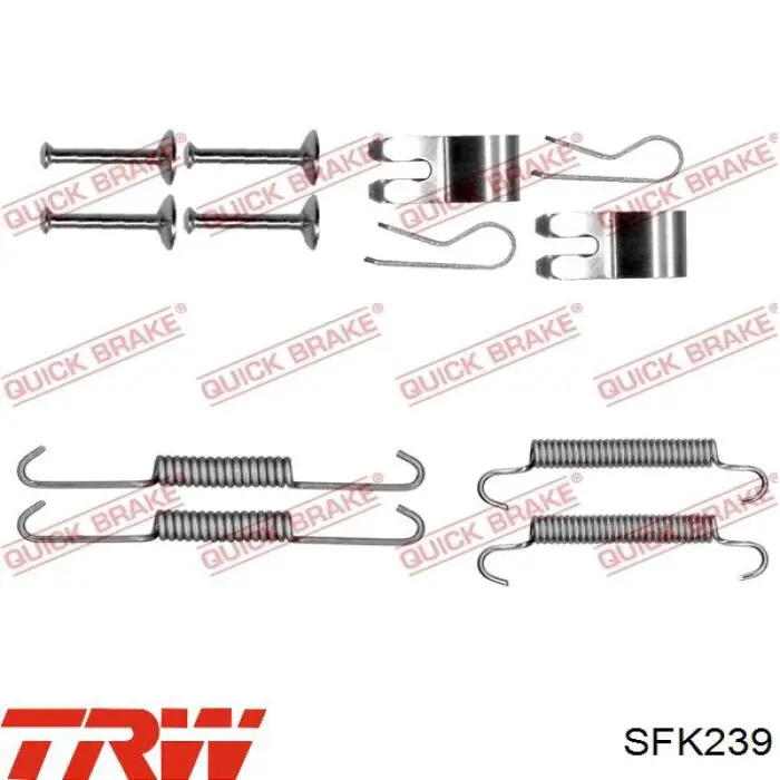 Купити LR001023 Land Rover Монтажний комплект задніх барабанних колодок