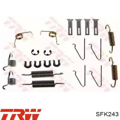 Монтажний комплект задніх барабанних колодок Quick Brake 1050703 ціна, від 11.53 USD